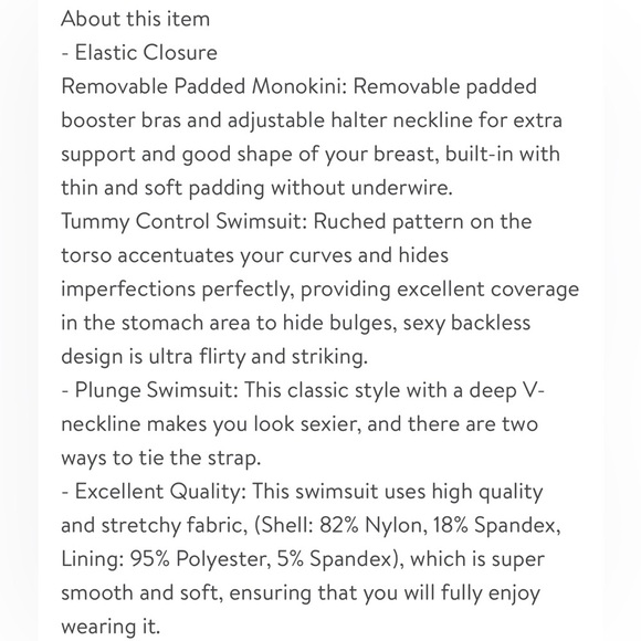 Women's APPIE Floral Ruched Tummy Control One Piece V-Neck Keyhole Swimsuit XL - Picture 15 of 16